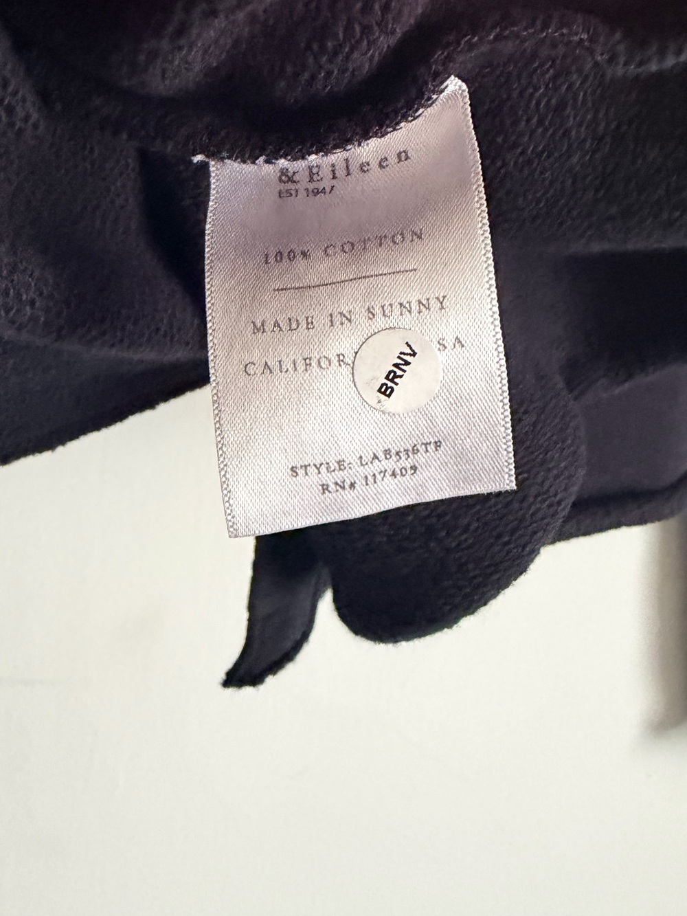 Frank & Eileen Jackie Button Front Cardigan  - Black - Picture 3 of 4